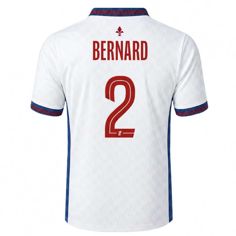 Danxen Hombre Camiseta Loïk Bernard #2 Rojo Blanco Azul 2ª Equipación 2026/27 La Camisa México