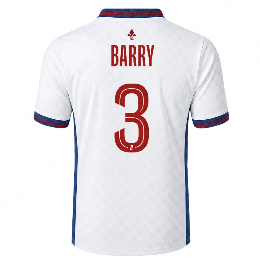 Danxen Hombre Camiseta Léo Barry #3 Rojo Blanco Azul 2ª Equipación 2026/27 La Camisa México