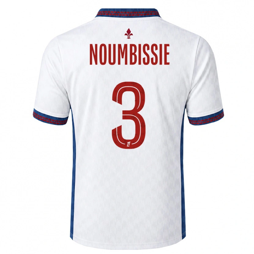 Danxen Hombre Camiseta Stéphane Noumbissie #3 Rojo Blanco Azul 2ª Equipación 2026/27 La Camisa México