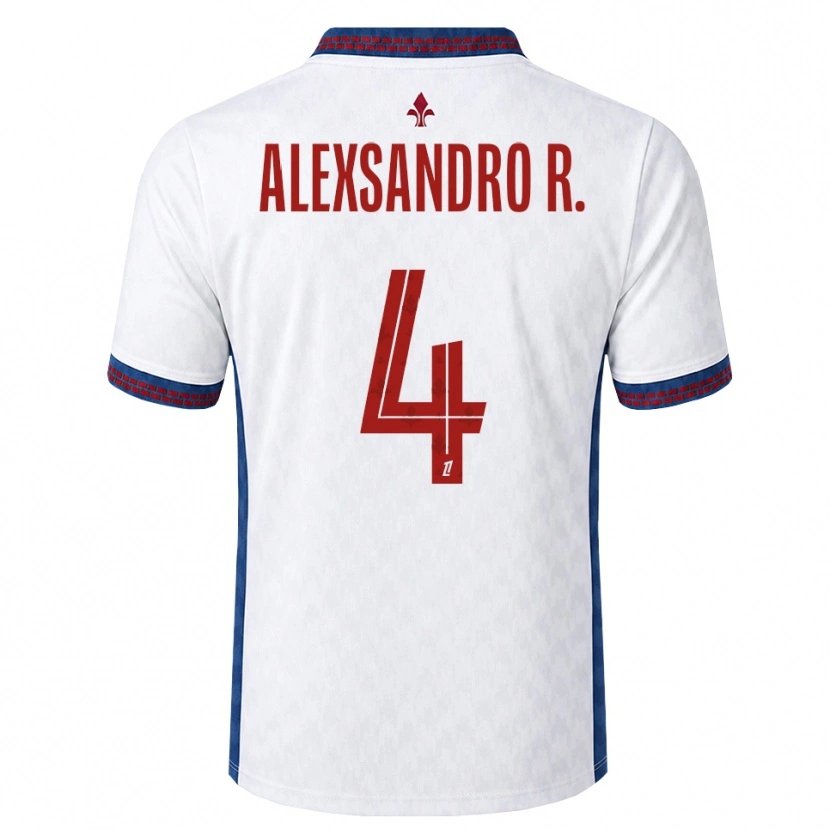 Danxen Hombre Camiseta Alexsandro Victor De Souza Ribeiro #4 Rojo Blanco Azul 2ª Equipación 2026/27 La Camisa México