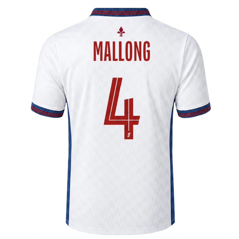 Danxen Hombre Camiseta Raphaël Mallong #4 Rojo Blanco Azul 2ª Equipación 2026/27 La Camisa México