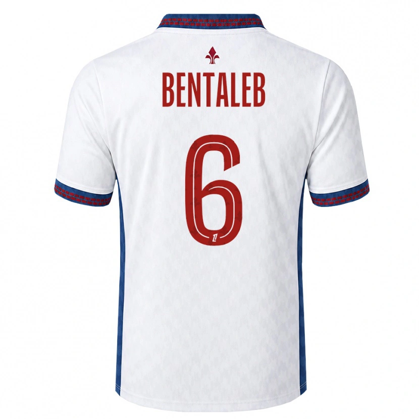 Danxen Hombre Camiseta Nabil Bentaleb #6 Rojo Blanco Azul 2ª Equipación 2026/27 La Camisa México