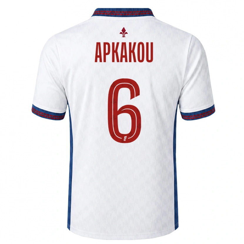 Danxen Hombre Camiseta Ethan Apkakou #6 Rojo Blanco Azul 2ª Equipación 2026/27 La Camisa México