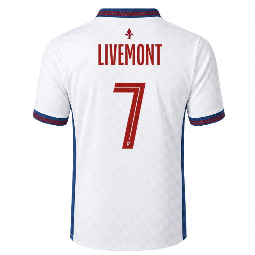 Danxen Hombre Camiseta Antoine Livemont #7 Rojo Blanco Azul 2ª Equipación 2026/27 La Camisa México