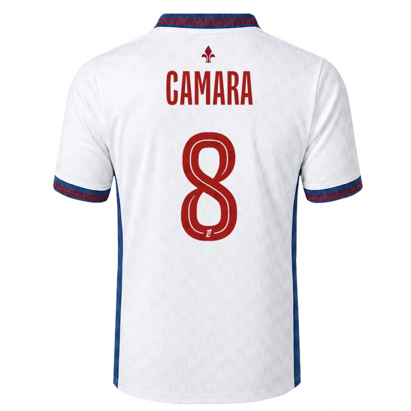 Danxen Hombre Camiseta Ismaël Camara #8 Rojo Blanco Azul 2ª Equipación 2026/27 La Camisa México