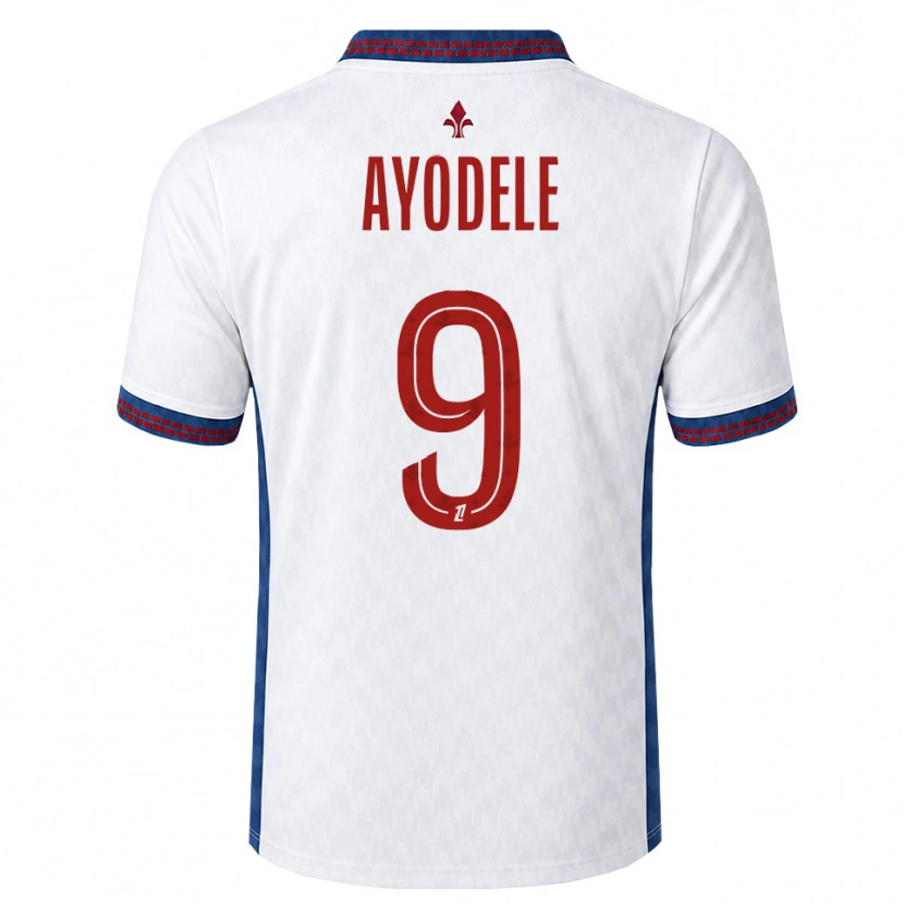 Danxen Hombre Camiseta Adeshina Ayodele #9 Rojo Blanco Azul 2ª Equipación 2026/27 La Camisa México