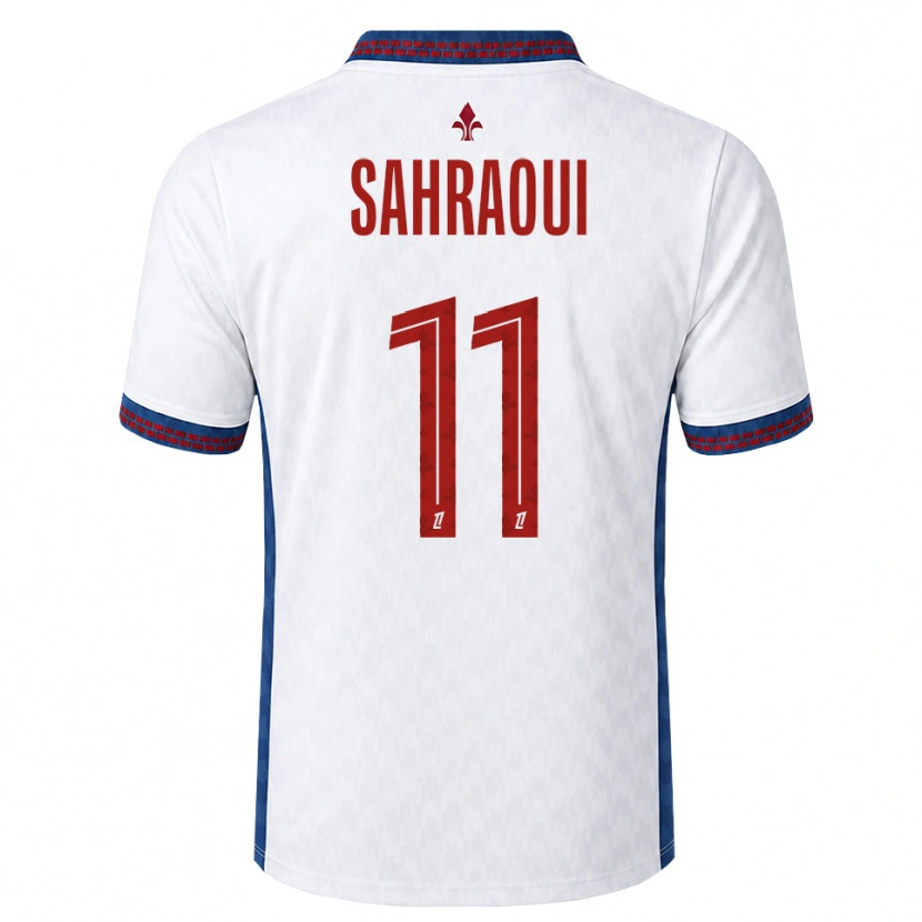 Danxen Hombre Camiseta Osame Sahraoui #11 Rojo Blanco Azul 2ª Equipación 2026/27 La Camisa México