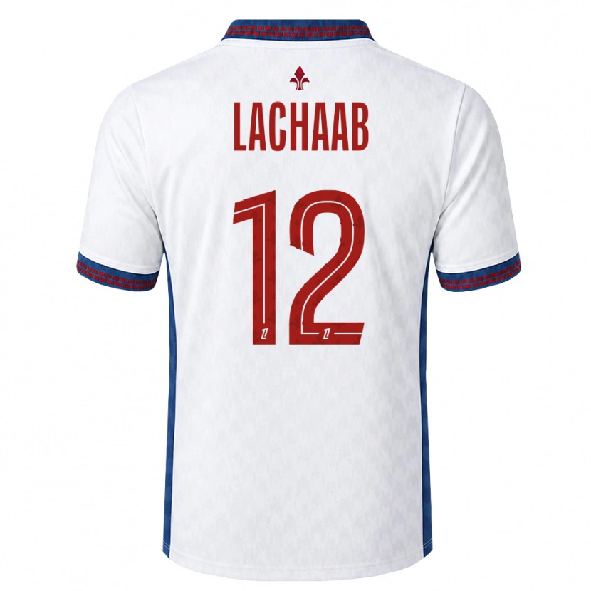 Danxen Hombre Camiseta Younes Lachaab #12 Rojo Blanco Azul 2ª Equipación 2026/27 La Camisa México