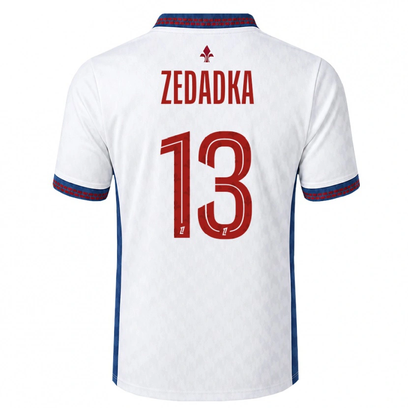 Danxen Hombre Camiseta Akim Zedadka #13 Rojo Blanco Azul 2ª Equipación 2026/27 La Camisa México