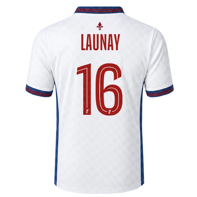 Danxen Hombre Camiseta Elisa Launay #16 Rojo Blanco Azul 2ª Equipación 2026/27 La Camisa México