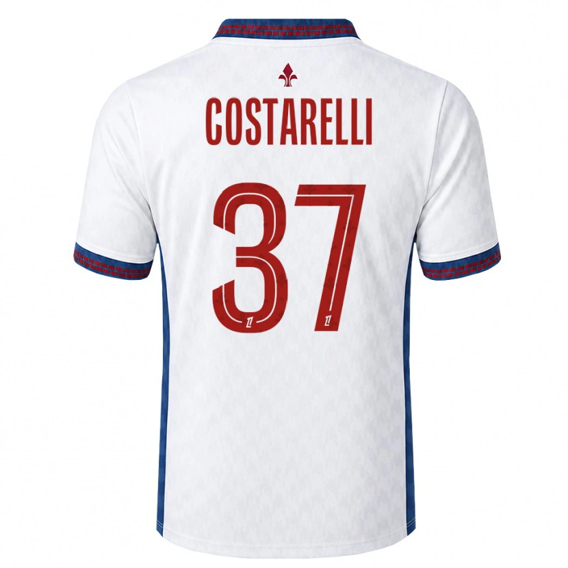 Danxen Hombre Camiseta Morgan Costarelli #37 Rojo Blanco Azul 2ª Equipación 2026/27 La Camisa México