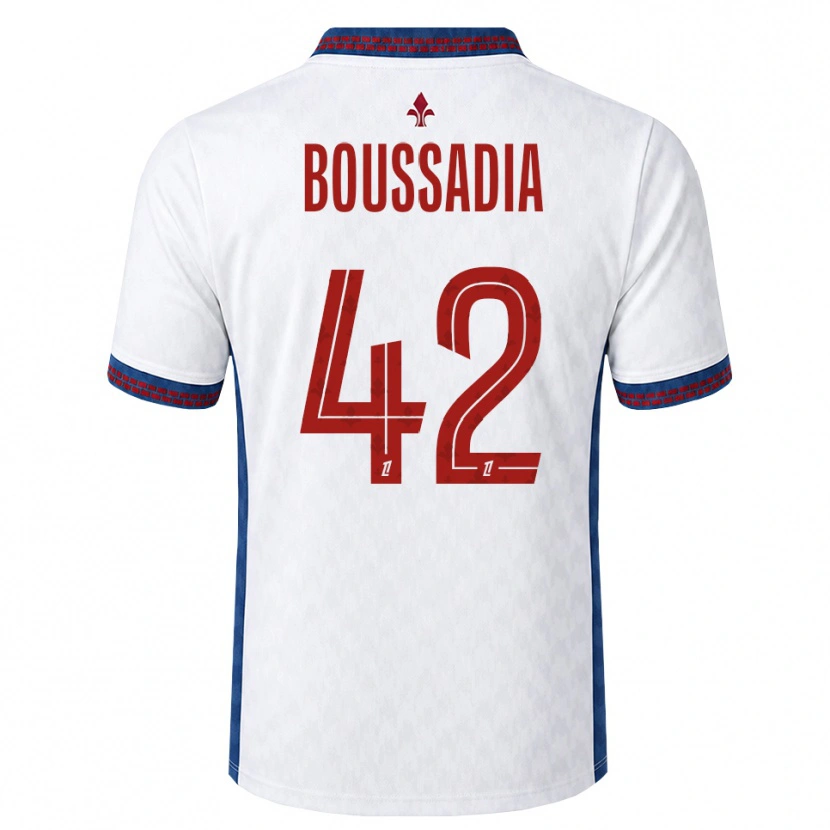 Danxen Hombre Camiseta Saad Boussadia #42 Rojo Blanco Azul 2ª Equipación 2026/27 La Camisa México