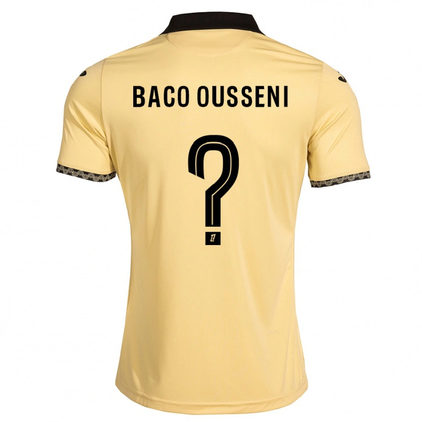 Danxen Hombre Camiseta Timothée Baco Ousseni #0 Blanco Navajo Negro 2ª Equipación 2026/27 La Camisa México