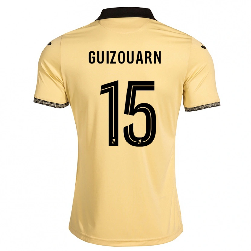 Danxen Hombre Camiseta Dorian Guizouarn #15 Blanco Navajo Negro 2ª Equipación 2026/27 La Camisa México