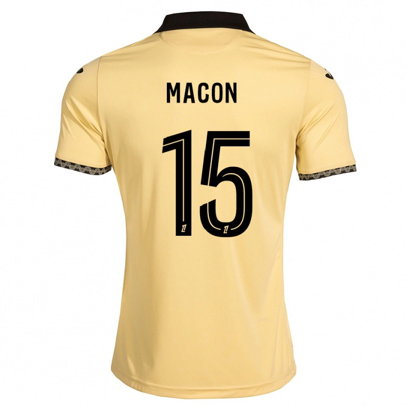 Danxen Hombre Camiseta Baptiste Macon #15 Blanco Navajo Negro 2ª Equipación 2026/27 La Camisa México