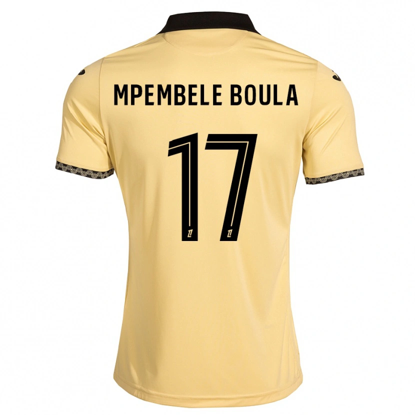 Danxen Hombre Camiseta Exaucé Mpembele Boula #17 Blanco Navajo Negro 2ª Equipación 2026/27 La Camisa México