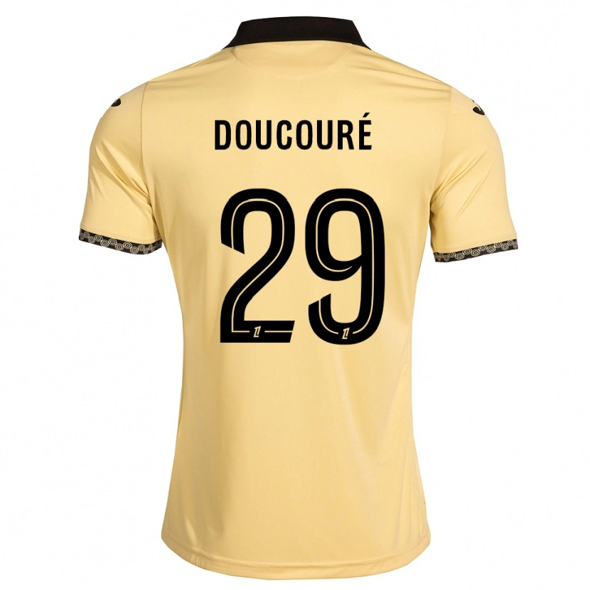 Danxen Hombre Camiseta Siriné Doucouré #29 Blanco Navajo Negro 2ª Equipación 2026/27 La Camisa México