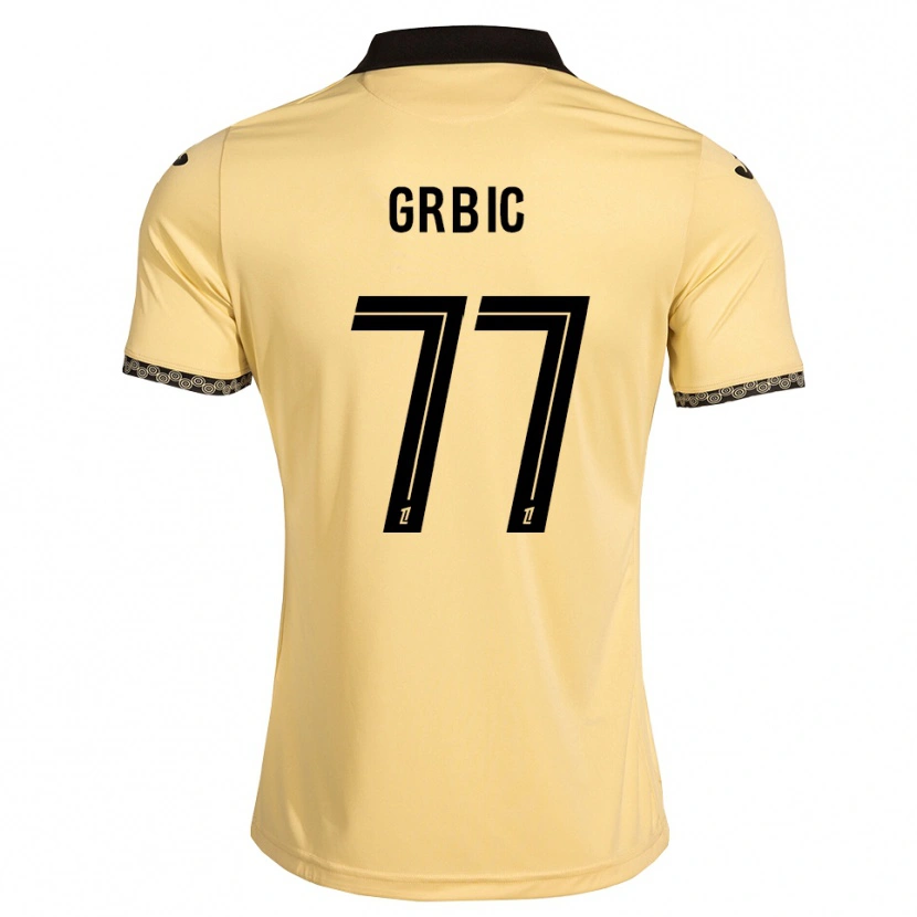 Danxen Hombre Camiseta Adrian Grbic #77 Blanco Navajo Negro 2ª Equipación 2026/27 La Camisa México