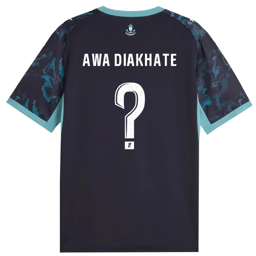 Danxen Hombre Camiseta Ndeye Awa Diakhate #0 Turquesa Pálido Blanco Negro 2ª Equipación 2026/27 La Camisa México