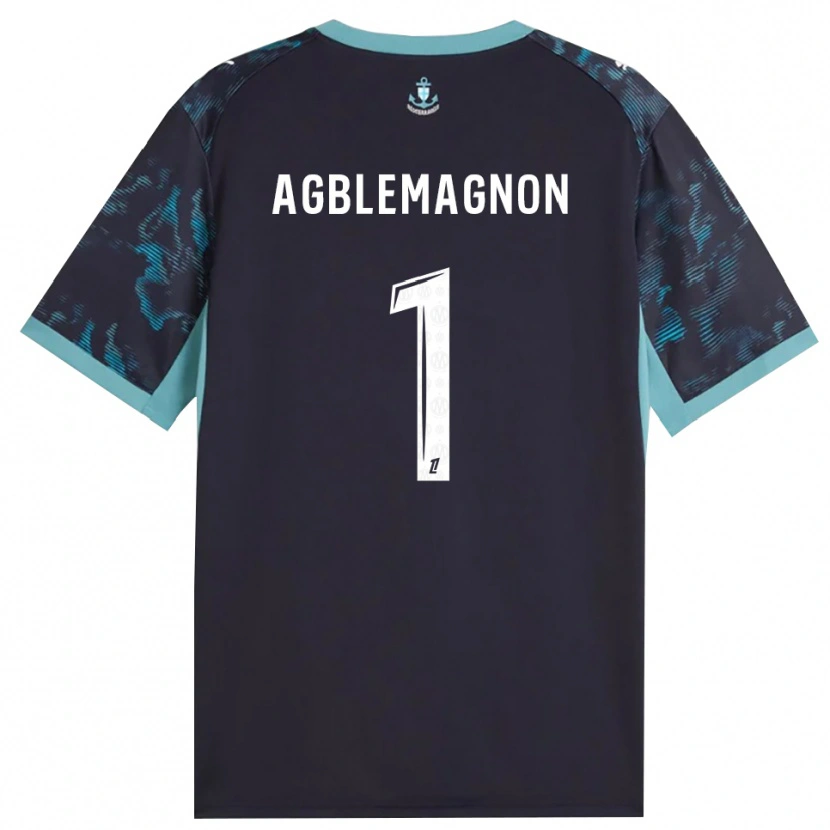 Danxen Hombre Camiseta Jordan Agblemagnon #1 Turquesa Pálido Blanco Negro 2ª Equipación 2026/27 La Camisa México