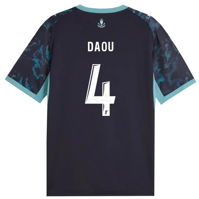 Danxen Hombre Camiseta Raimane Daou #4 Turquesa Pálido Blanco Negro 2ª Equipación 2026/27 La Camisa México