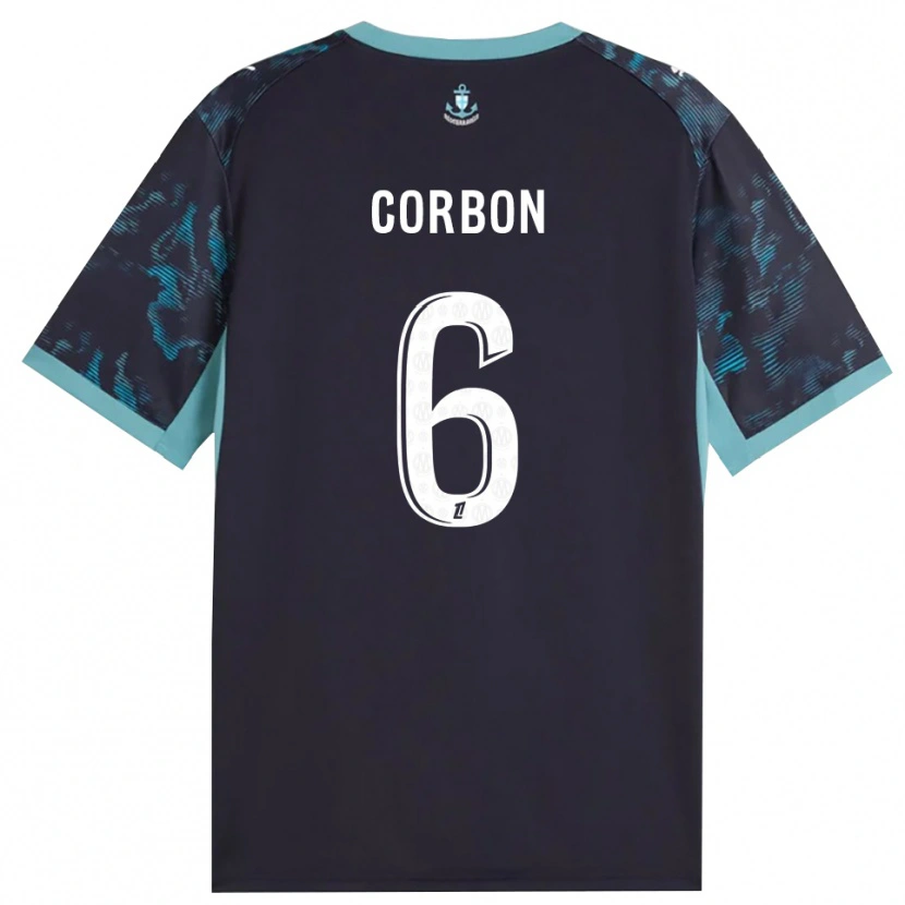Danxen Hombre Camiseta Max Corbon #6 Turquesa Pálido Blanco Negro 2ª Equipación 2026/27 La Camisa México