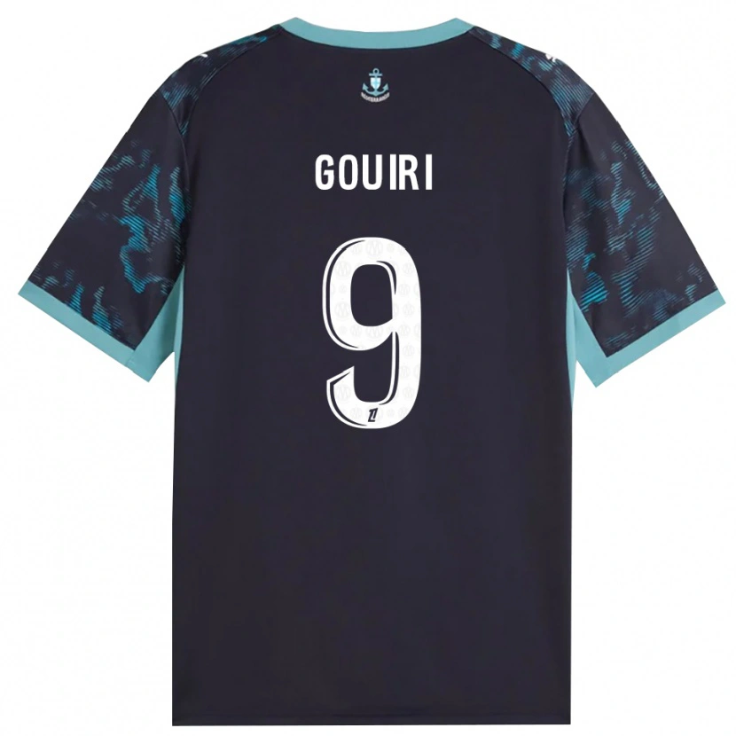 Danxen Hombre Camiseta Amine Gouiri #9 Turquesa Pálido Blanco Negro 2ª Equipación 2026/27 La Camisa México