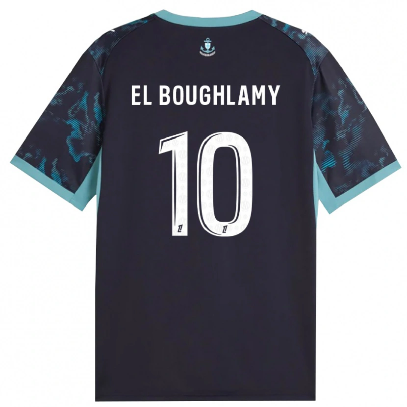 Danxen Hombre Camiseta Adam El Boughlamy #10 Turquesa Pálido Blanco Negro 2ª Equipación 2026/27 La Camisa México
