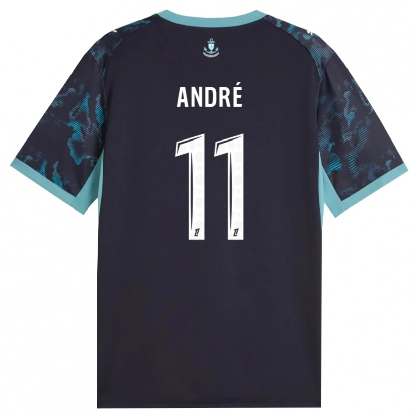 Danxen Hombre Camiseta Kalvin André #11 Turquesa Pálido Blanco Negro 2ª Equipación 2026/27 La Camisa México