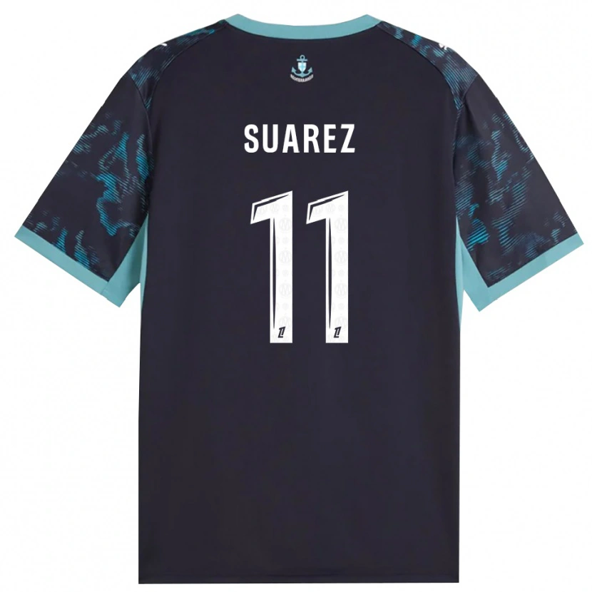 Danxen Hombre Camiseta Luis Suarez #11 Turquesa Pálido Blanco Negro 2ª Equipación 2026/27 La Camisa México
