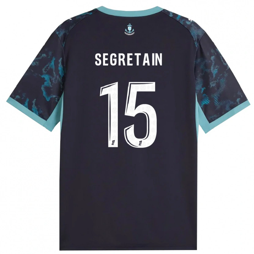 Danxen Hombre Camiseta Julie Ségrétain #15 Turquesa Pálido Blanco Negro 2ª Equipación 2026/27 La Camisa México