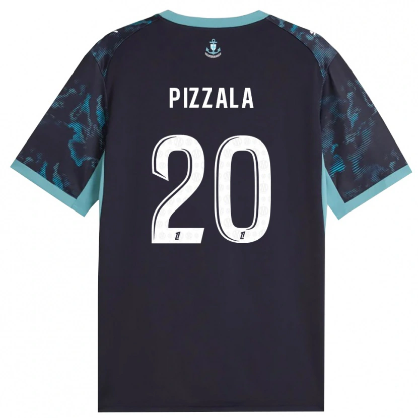 Danxen Hombre Camiseta Caroline Pizzala #20 Turquesa Pálido Blanco Negro 2ª Equipación 2026/27 La Camisa México