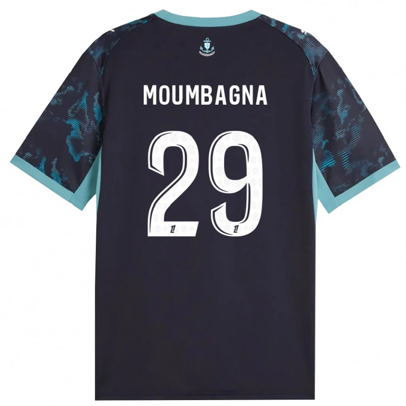 Danxen Hombre Camiseta Faris Moumbagna #29 Turquesa Pálido Blanco Negro 2ª Equipación 2026/27 La Camisa México