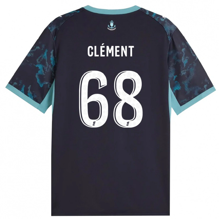 Danxen Hombre Camiseta Mathis Clément #68 Turquesa Pálido Blanco Negro 2ª Equipación 2026/27 La Camisa México
