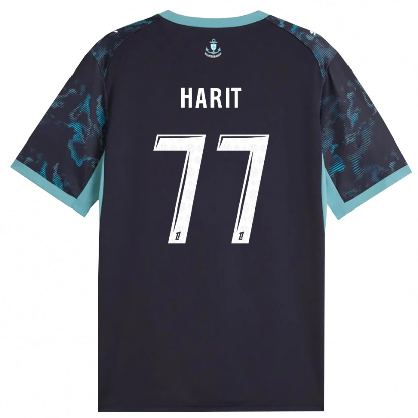 Danxen Hombre Camiseta Amine Harit #77 Turquesa Pálido Blanco Negro 2ª Equipación 2026/27 La Camisa México
