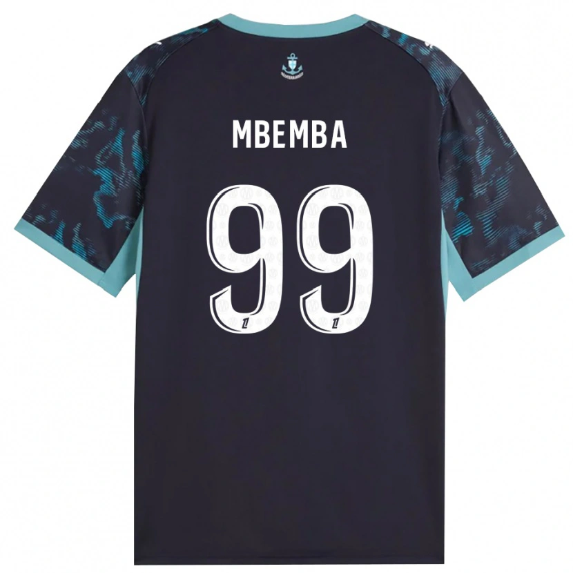 Danxen Hombre Camiseta Chancel Mbemba #99 Turquesa Pálido Blanco Negro 2ª Equipación 2026/27 La Camisa México
