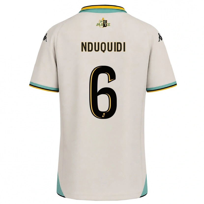 Danxen Hombre Camiseta Joseph Nduquidi #6 Blanco Floral Negro 2ª Equipación 2026/27 La Camisa México