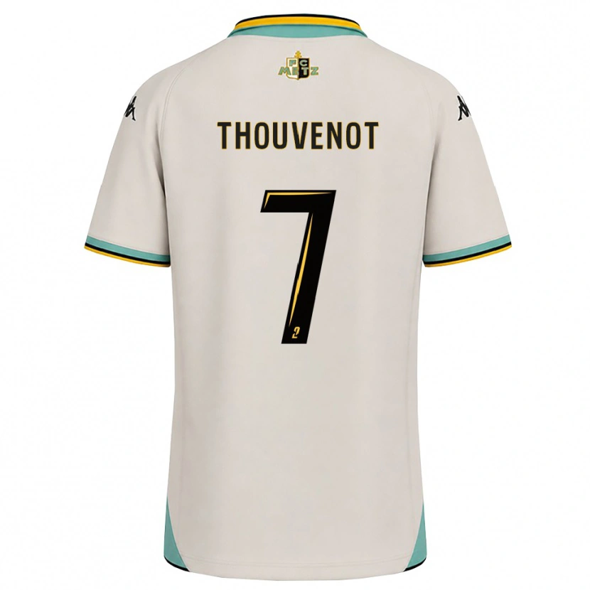 Danxen Hombre Camiseta Jules Thouvenot #7 Blanco Floral Negro 2ª Equipación 2026/27 La Camisa México