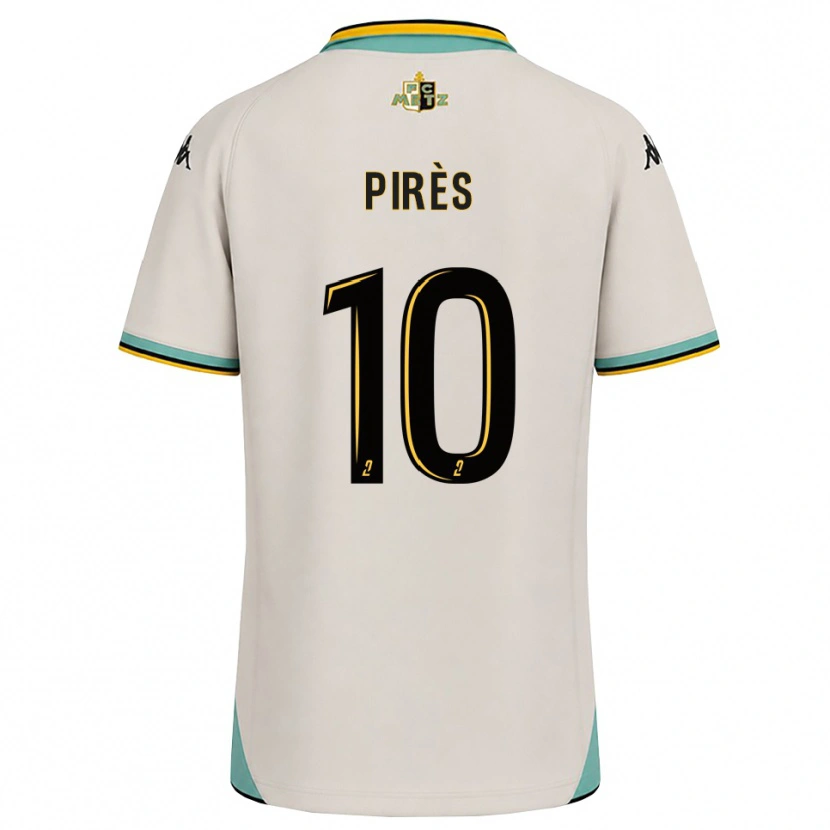 Danxen Hombre Camiseta Théo Pirès #10 Blanco Floral Negro 2ª Equipación 2026/27 La Camisa México