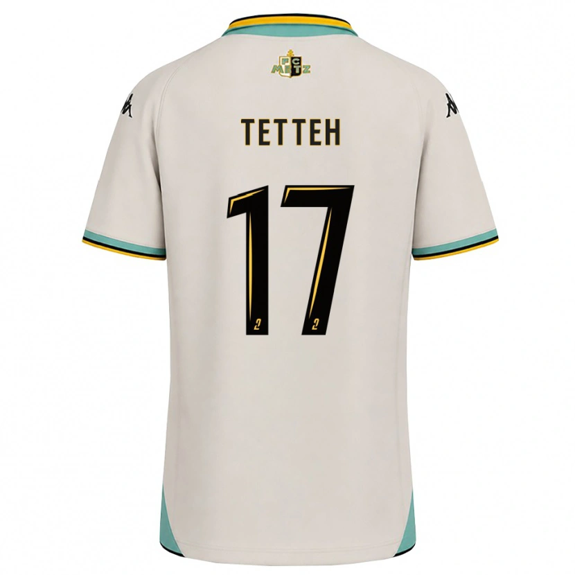 Danxen Hombre Camiseta Benjamin Tetteh #17 Blanco Floral Negro 2ª Equipación 2026/27 La Camisa México