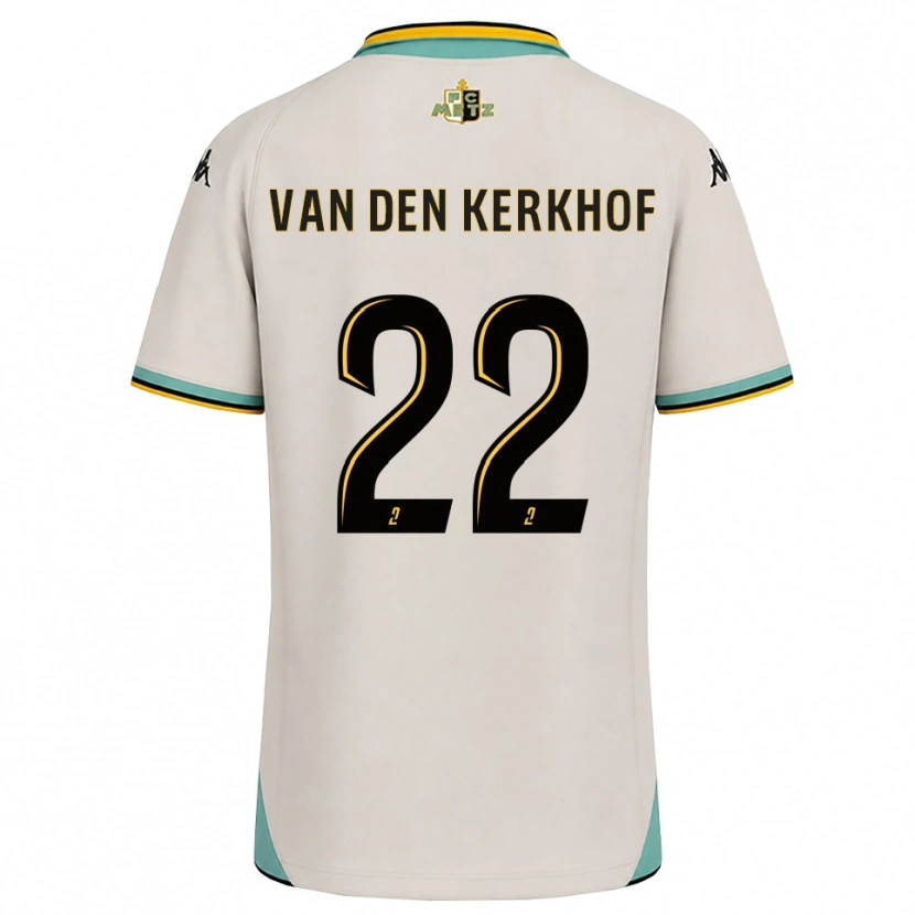 Danxen Hombre Camiseta Kevin Van Den Kerkhof #22 Blanco Floral Negro 2ª Equipación 2026/27 La Camisa México