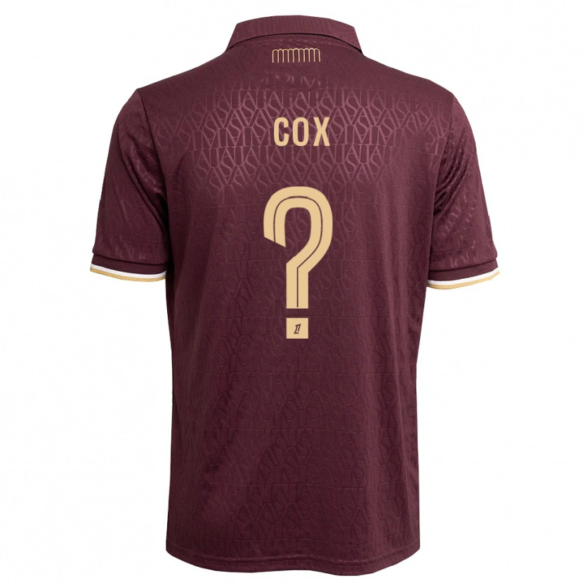 Danxen Hombre Camiseta Matthew Cox #0 Rojo Marrón Arena 2ª Equipación 2026/27 La Camisa México
