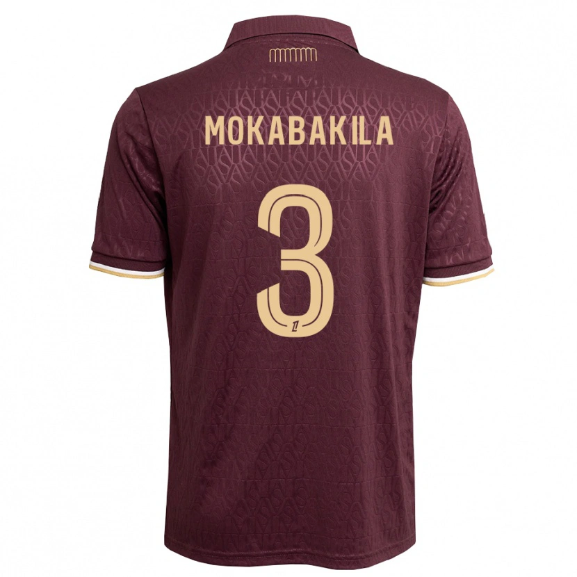 Danxen Hombre Camiseta Nick Mokabakila #3 Rojo Marrón Arena 2ª Equipación 2026/27 La Camisa México