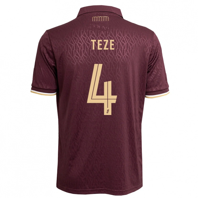 Danxen Hombre Camiseta Jordan Teze #4 Rojo Marrón Arena 2ª Equipación 2026/27 La Camisa México