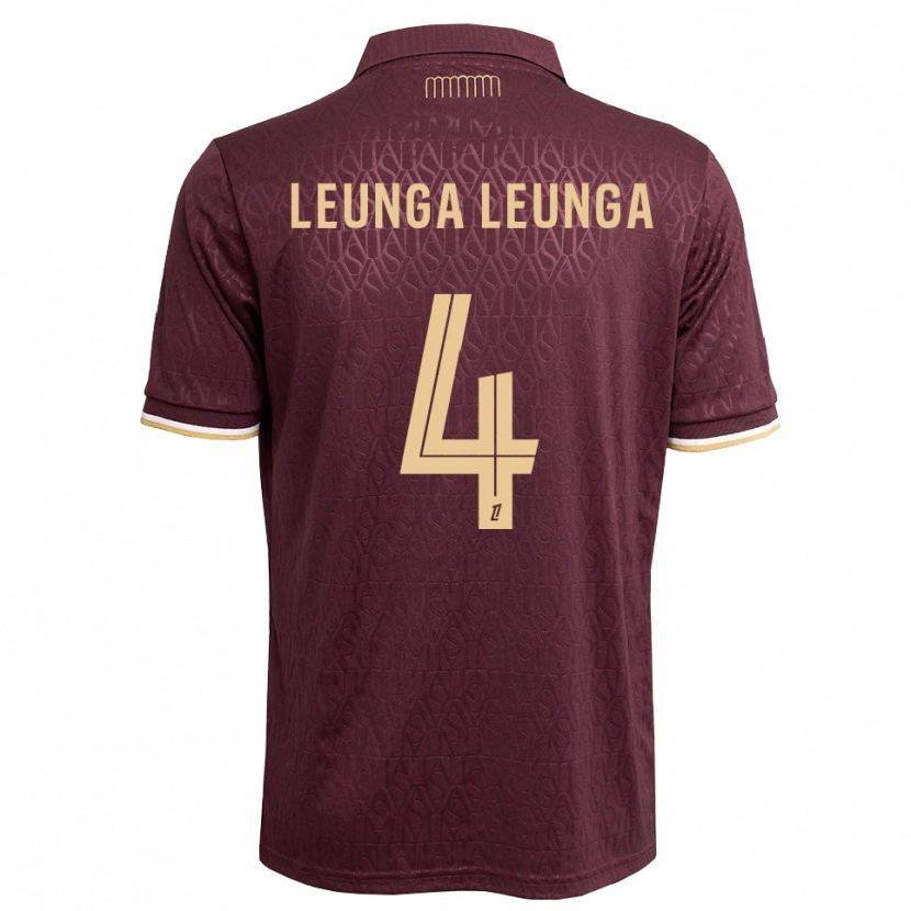 Danxen Hombre Camiseta Daryl Leunga Leunga #4 Rojo Marrón Arena 2ª Equipación 2026/27 La Camisa México