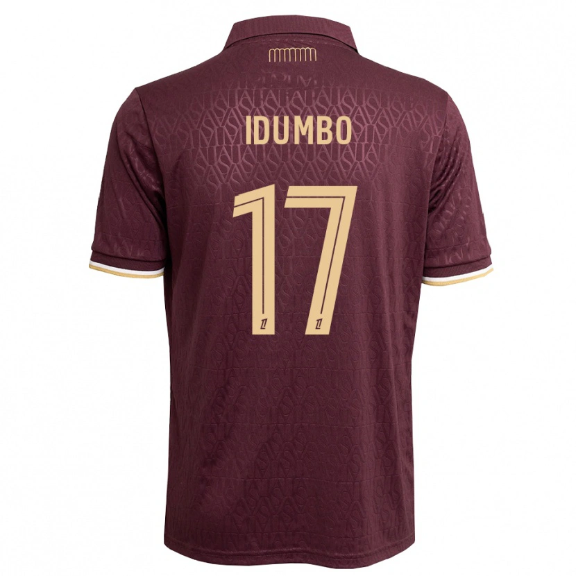 Danxen Hombre Camiseta Stanis Idumbo #17 Rojo Marrón Arena 2ª Equipación 2026/27 La Camisa México