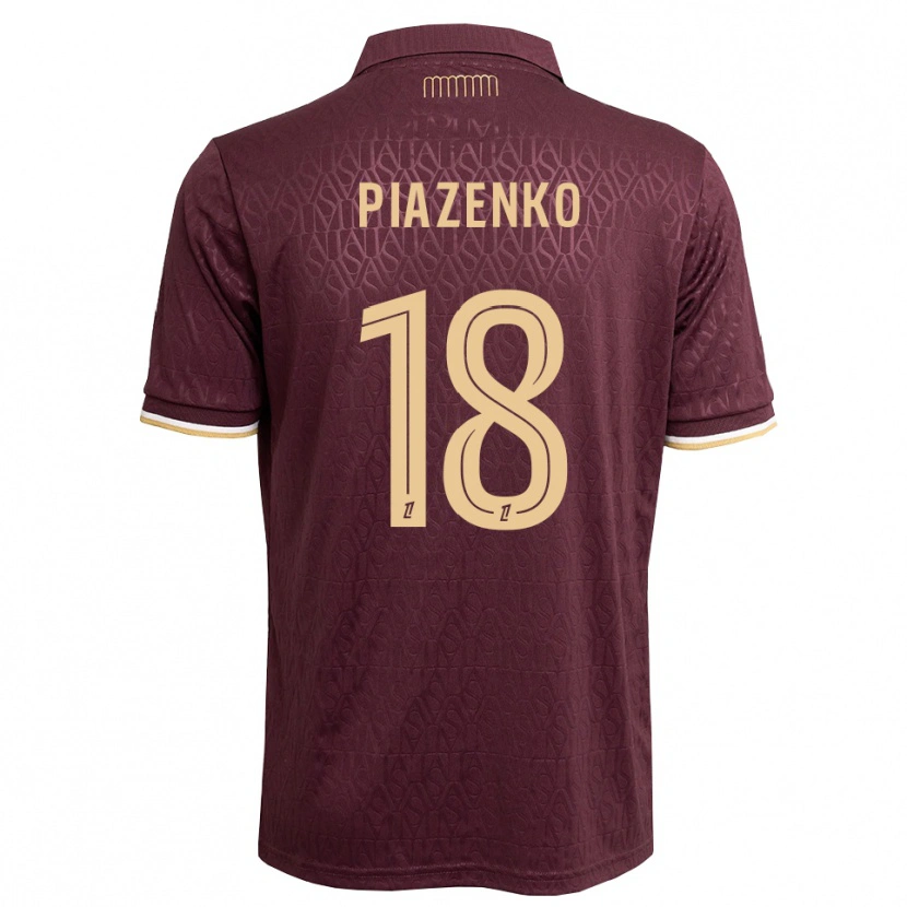 Danxen Hombre Camiseta Rodion Piazenko #18 Rojo Marrón Arena 2ª Equipación 2026/27 La Camisa México
