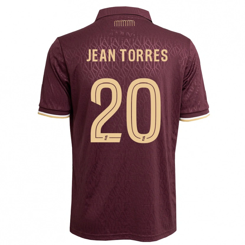 Danxen Hombre Camiseta Jean Torres #20 Rojo Marrón Arena 2ª Equipación 2026/27 La Camisa México