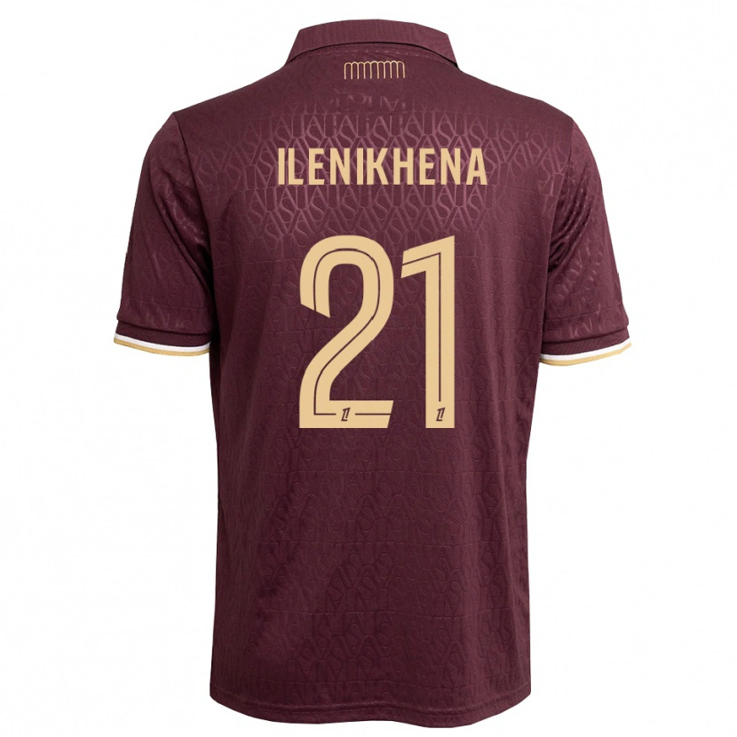 Danxen Hombre Camiseta George Ilenikhena #21 Rojo Marrón Arena 2ª Equipación 2026/27 La Camisa México