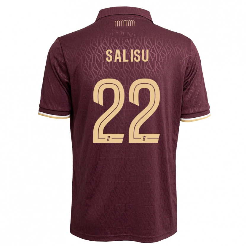 Danxen Hombre Camiseta Mohammed Salisu #22 Rojo Marrón Arena 2ª Equipación 2026/27 La Camisa México